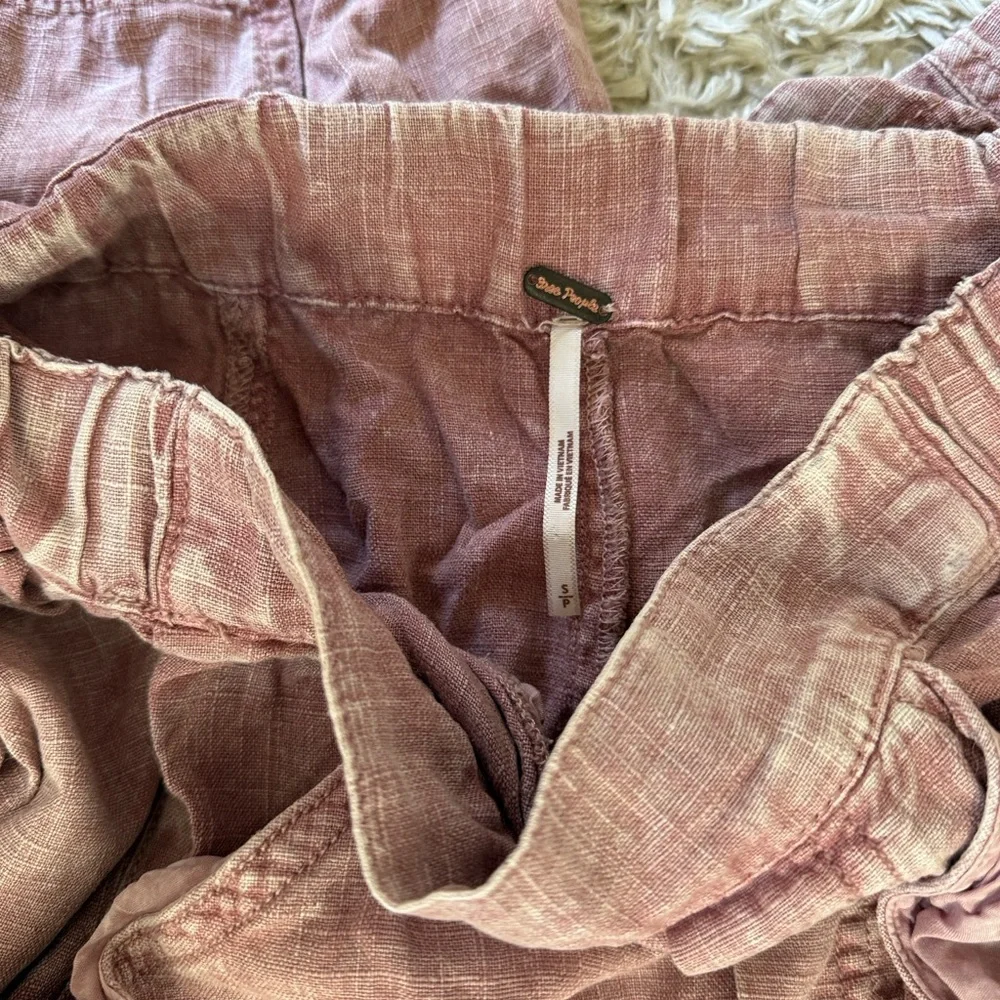 Free People Pink Barrel Leg Pants HIGH ROAD S - Picture 4 of 4